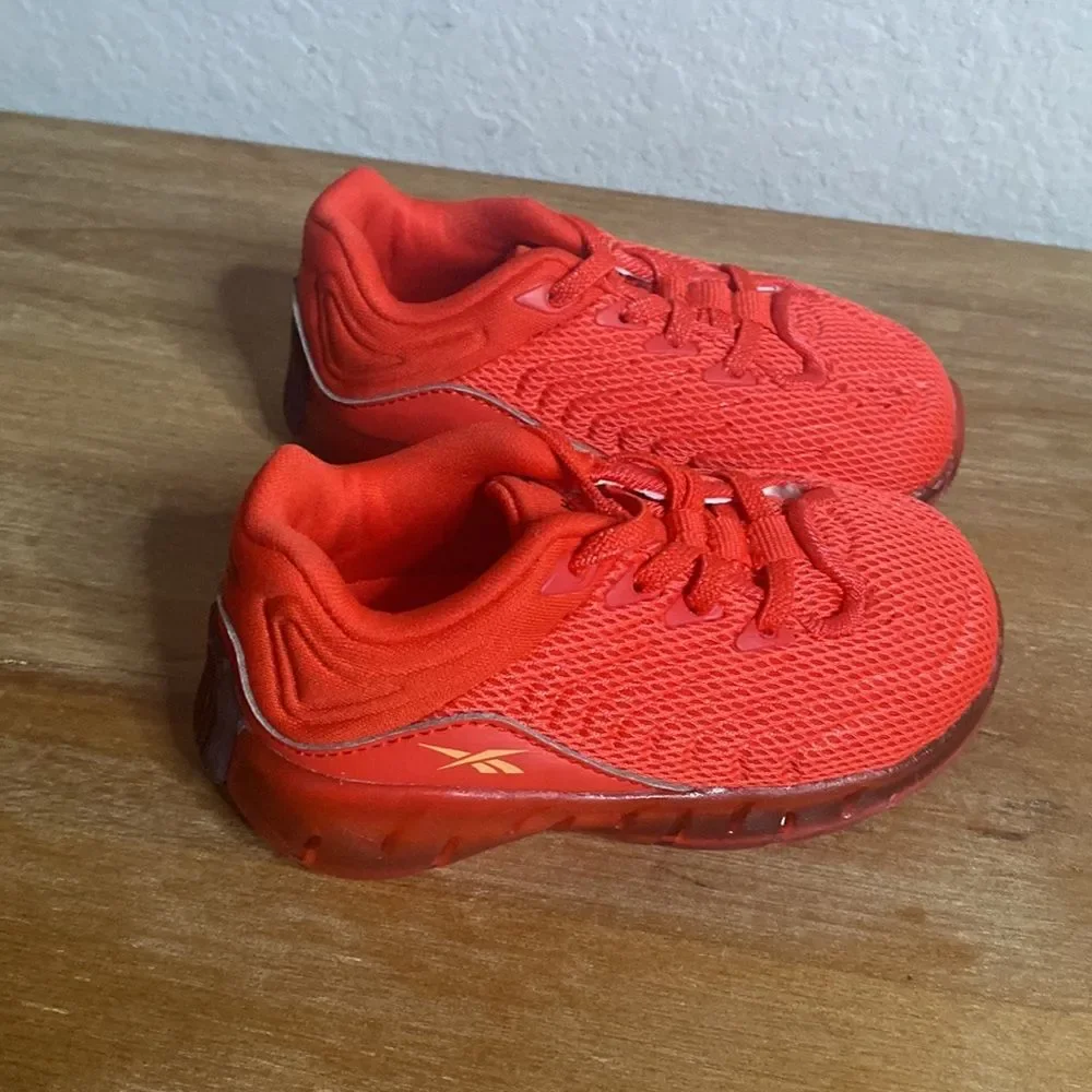 Reebok Red Zig KINETICA Infants Baby Unisex Boy Shoes Sneaker Tennis size 4